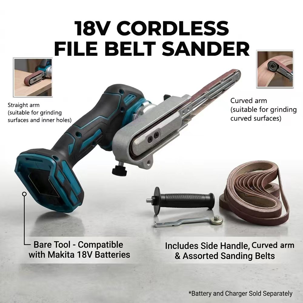 Power Tools Makita - Electric Mini Belt Sander Cordless Sander
