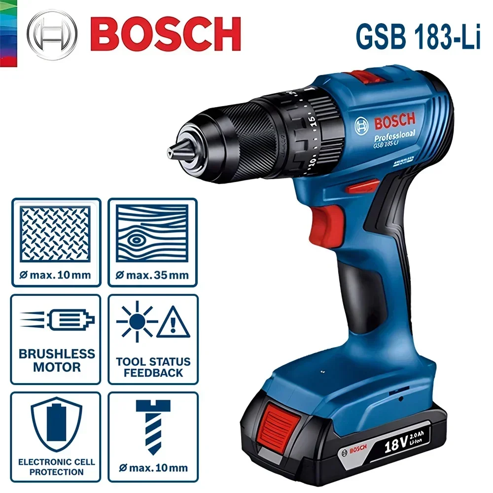 Bosch GSB183-LI 18V Cordless I - Power Tools Brand review and price